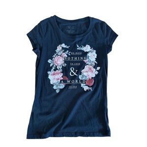 Freeze Black Floral Graphic T Shirt We Have Nothing to Lose Top Size Small‎